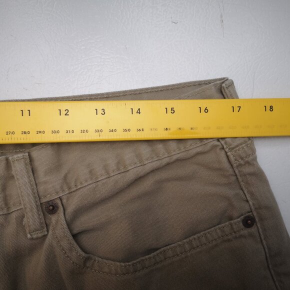 Levi's 505 Men's Size 36/32 Tan Straight Leg Zipper & Button Closure Jeans - Picture 11 of 13